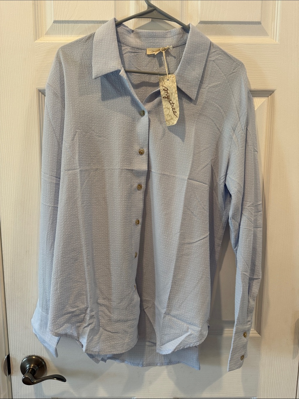 Light Blue Button-Up Shirt - Classic Long Sleeve NWT